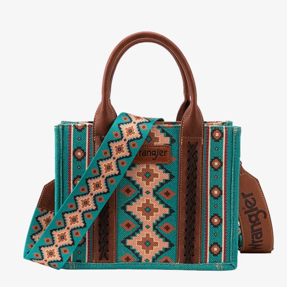 WRANGLER SOUTHWESTERN CROSSBODY TOTE BAG